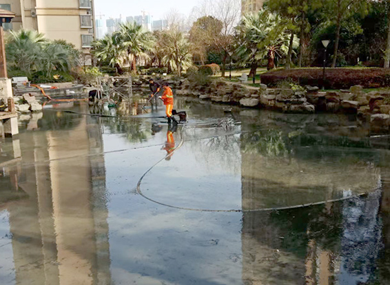 兰考景观池淤泥清理