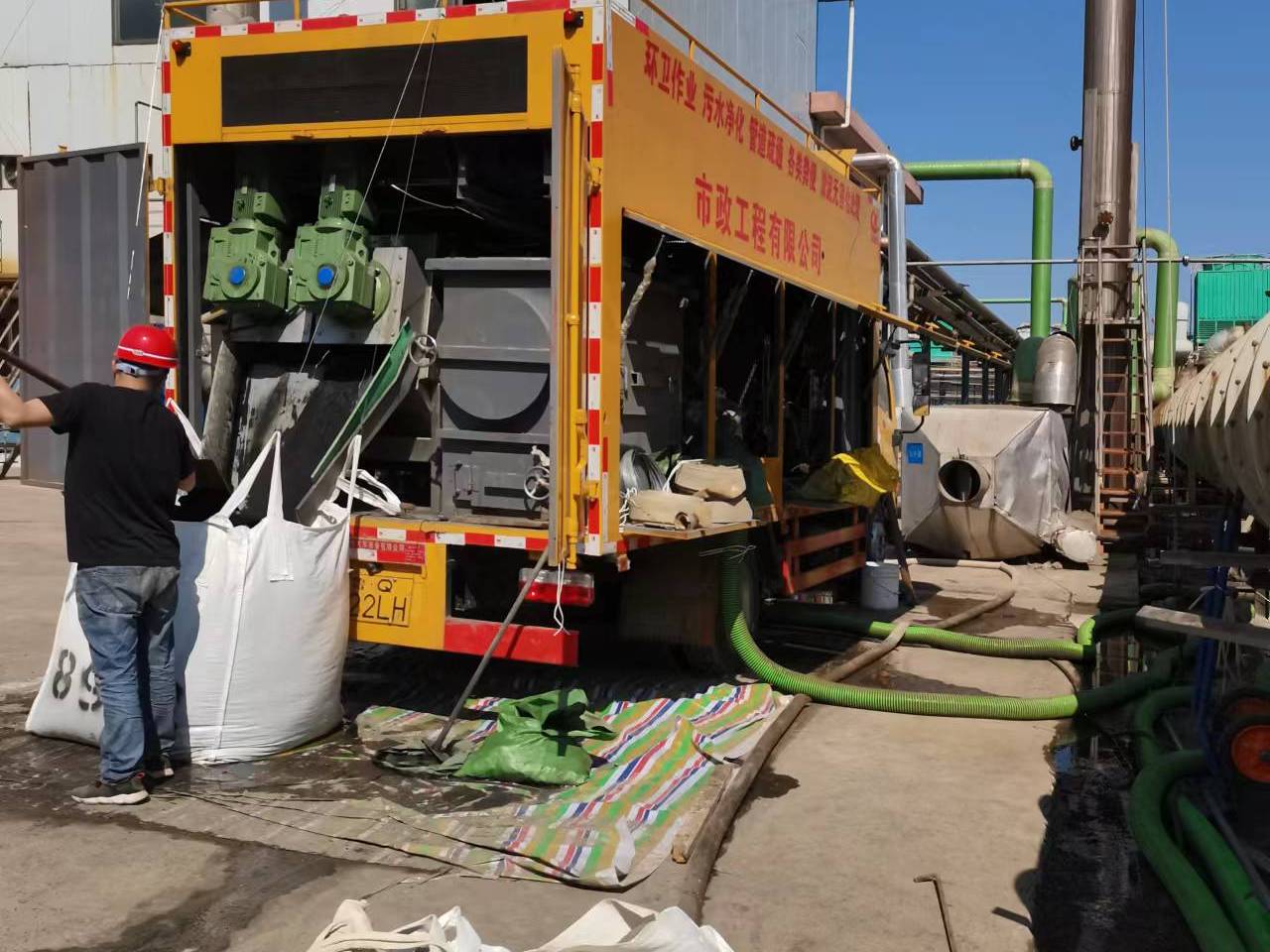 兰考淤泥压干处理